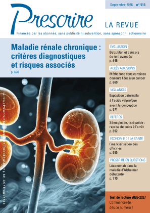 Prescrire Septembre 2026